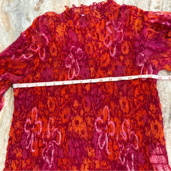 Women’s FREE PEOPLE Hello There floral long sleeve top- Size medium - Picture 5 of 8